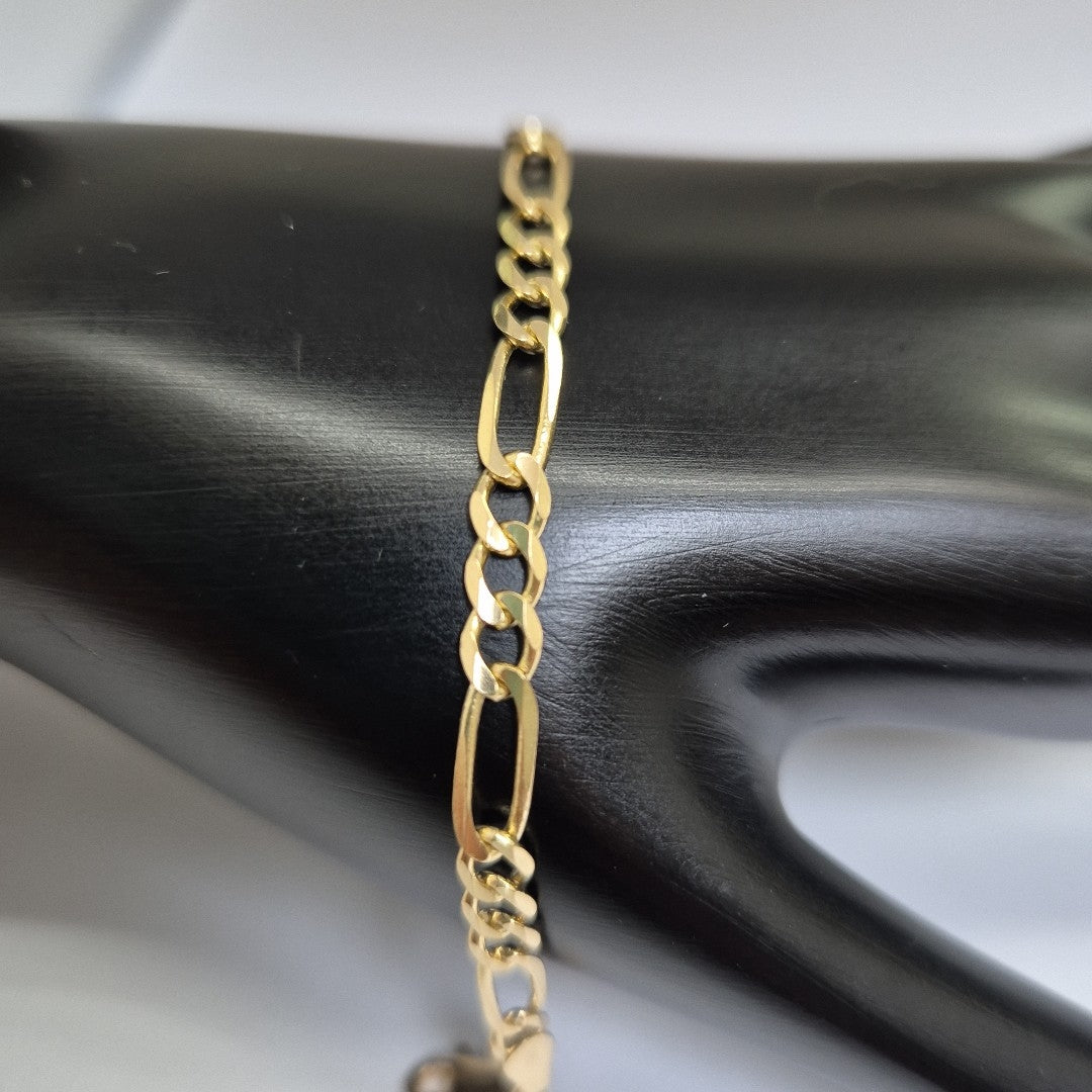 PULSERAS TEJIDO 3X1 ORO 14K 18 CM 4.1 GR (NUEVO)