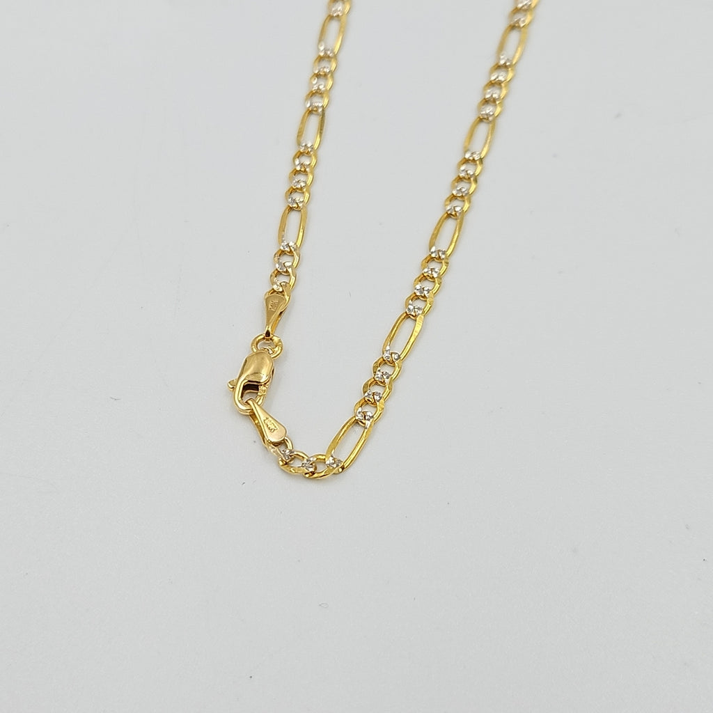 CADENAS 3X1 DIAMANTADA ORO 14K 55 CM 8.4 GR (NUEVO)