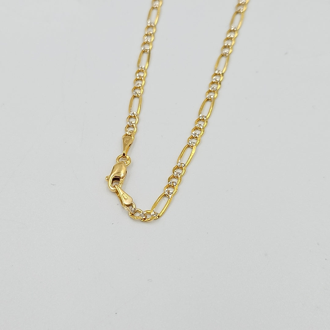 CADENAS 3X1 DIAMANTADA ORO 14K 55 CM 8.4 GR (NUEVO)