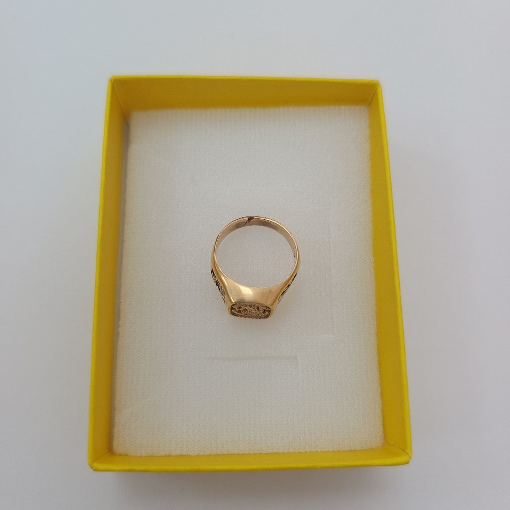 ANILLO DE GRADUACIÓN ORO 14 K 6.1 GRMS (SEMINUEVO)
