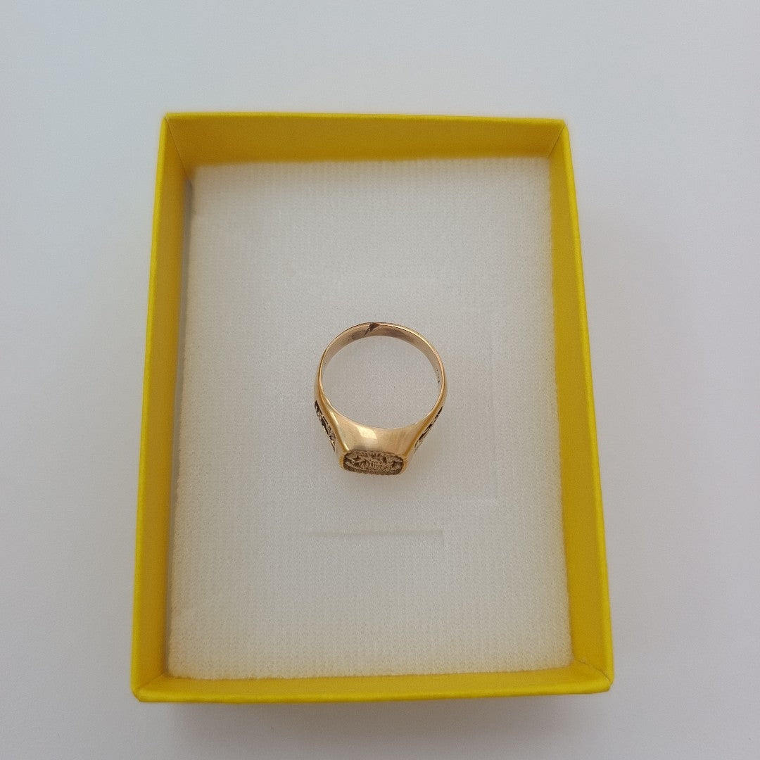 ANILLO DE GRADUACIÓN ORO 14 K 6.1 GRMS (SEMINUEVO)