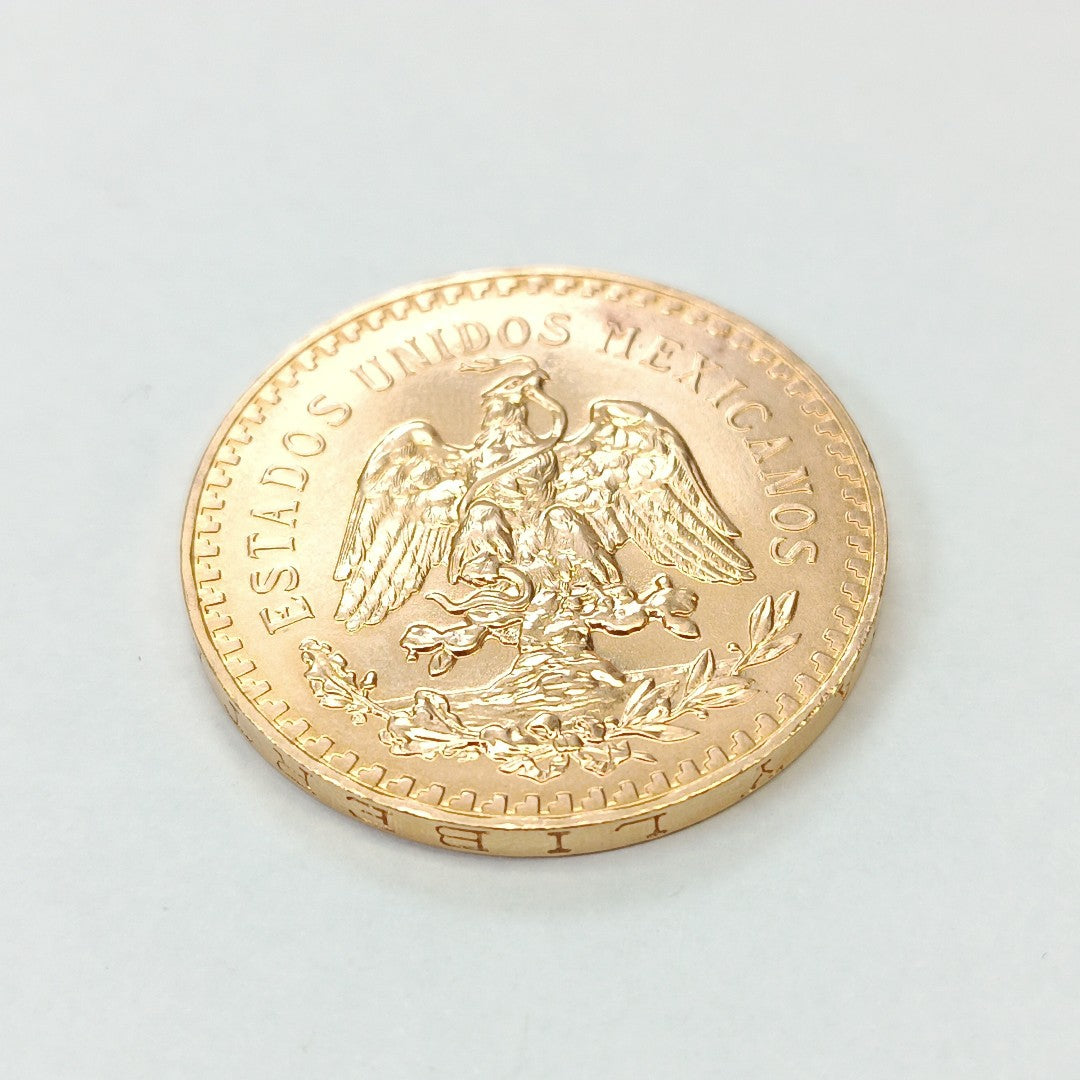K1 41.6 GRMS 21 K IDENTIFICACIÓN MONEDA NOMINATIVA MONEDAS PESOS 50 PES (SEMINUEVO)