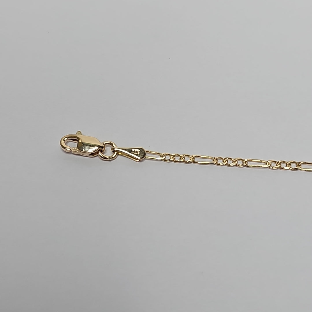 PULSERA 3X1 ORO 14K 21 CM 1.7 GR (NUEVO)