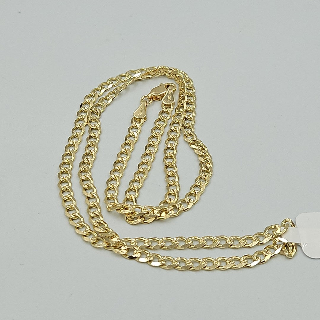 CADENAS BARBADA ORO 14K 55 CM 13.2 GR (NUEVO)