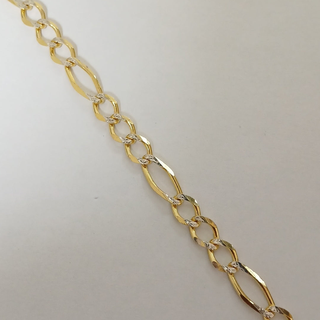 PULSERAS TEJIDO 3X1 ORO 14K 18 CM 5.9 GR (NUEVO)