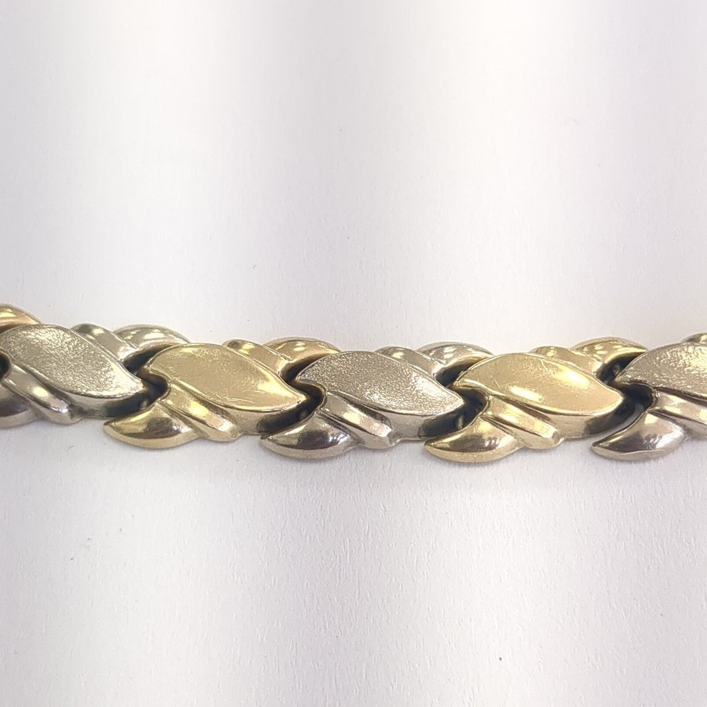 PULSERA ORO COMBINADO 14 K 11.2 GRMS (SEMINUEVO)