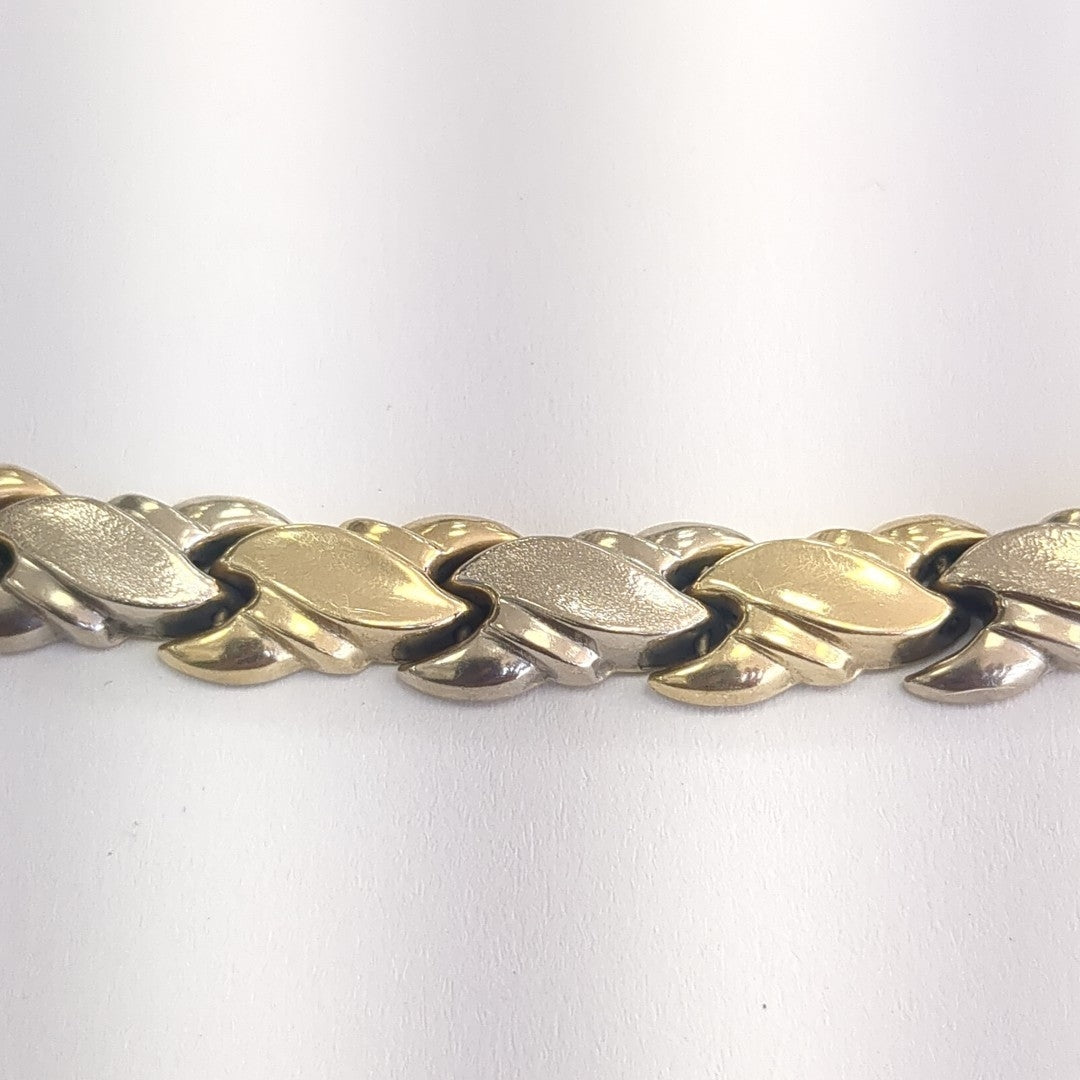 PULSERA ORO COMBINADO 14 K 11.2 GRMS (SEMINUEVO)