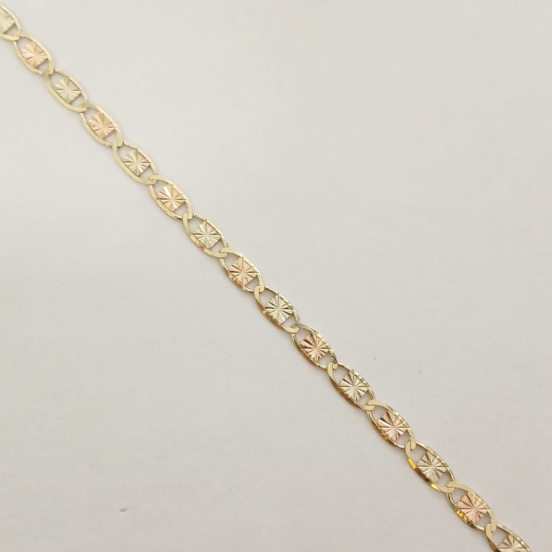 PULSERAS TEJIDO GUCHI ORO 10K 18 CM 2.7 GR (NUEVO)
