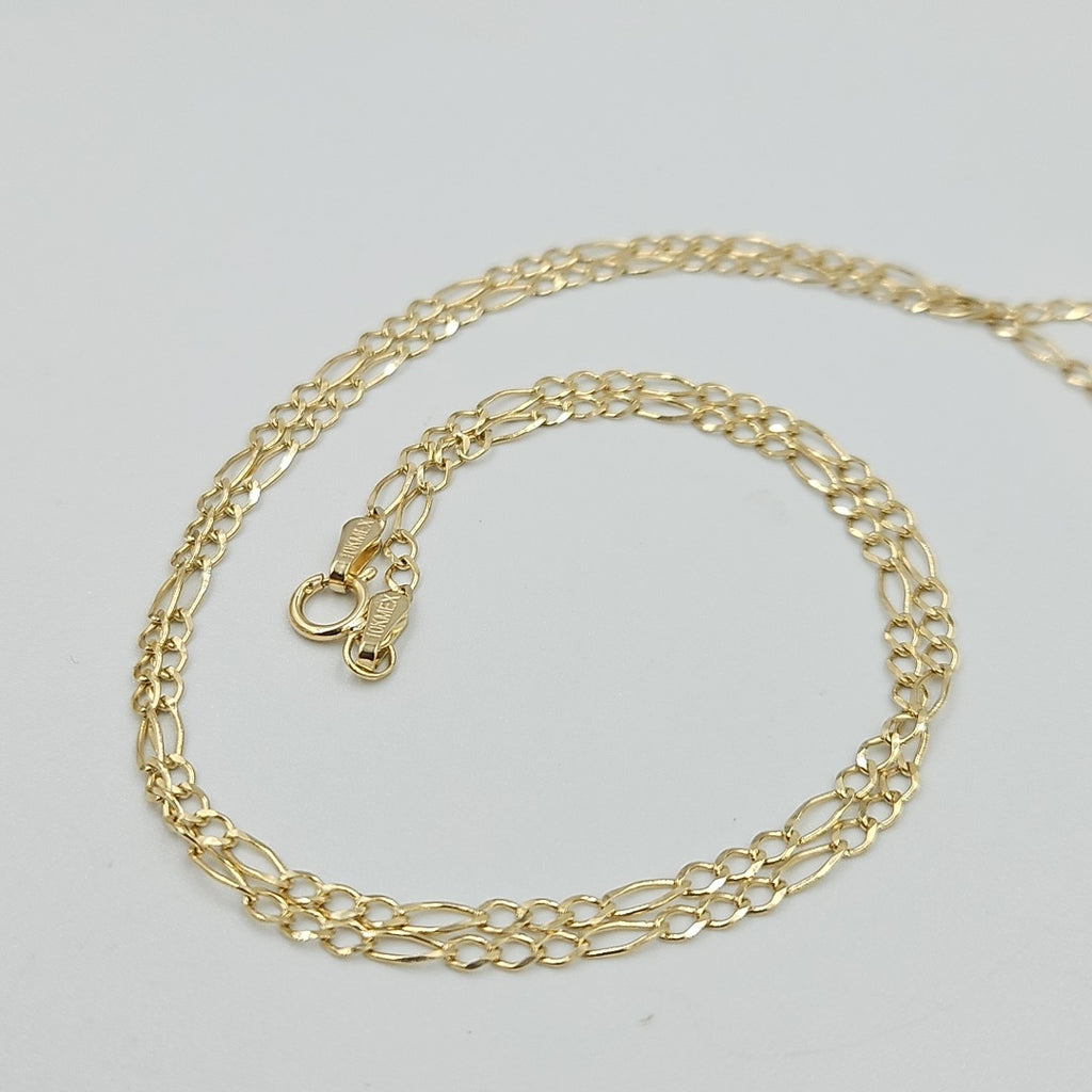 CADENAS TEJIDO 3X1 ORO 10K 50 CM 2.8 GR (NUEVO)