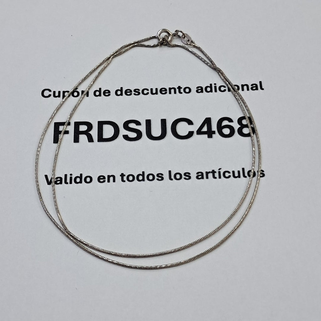 CADENA ORO BLANCO 14 K 3,00 GRMS (SEMINUEVO)