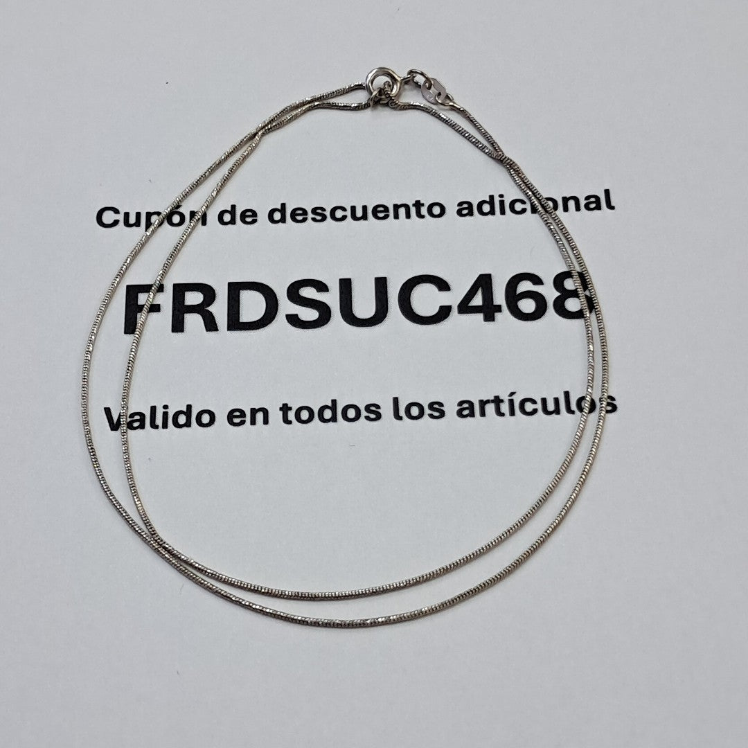 CADENA ORO BLANCO 14 K 3,00 GRMS (SEMINUEVO)