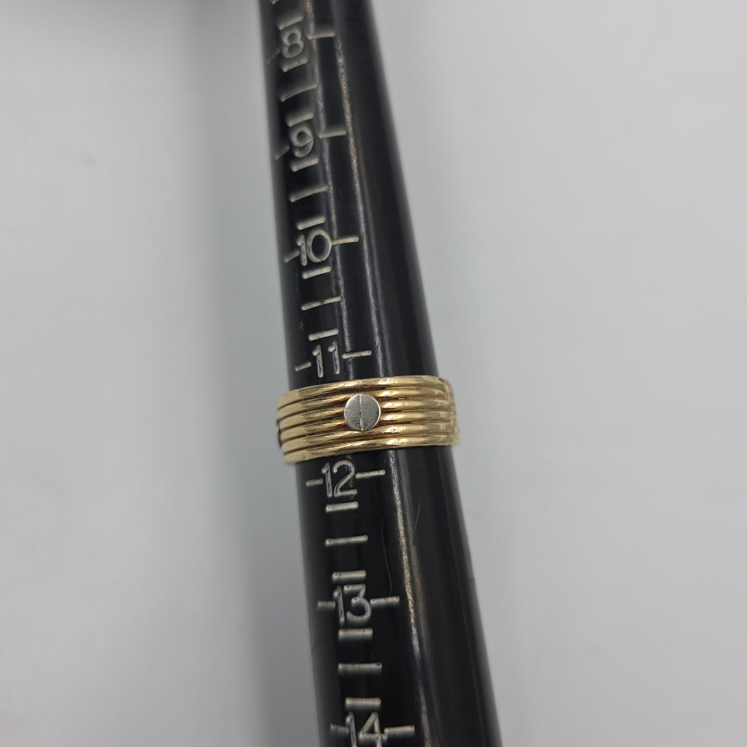 ANILLO ORO,RODIADO 10 K 4,00 GRMS (SEMINUEVO)