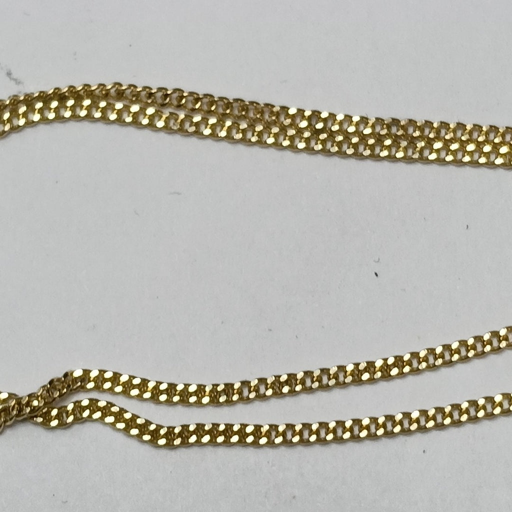 CADENAS TEJIDO BARBADA ORO 10K 50 CM 2.7 GR (NUEVO)