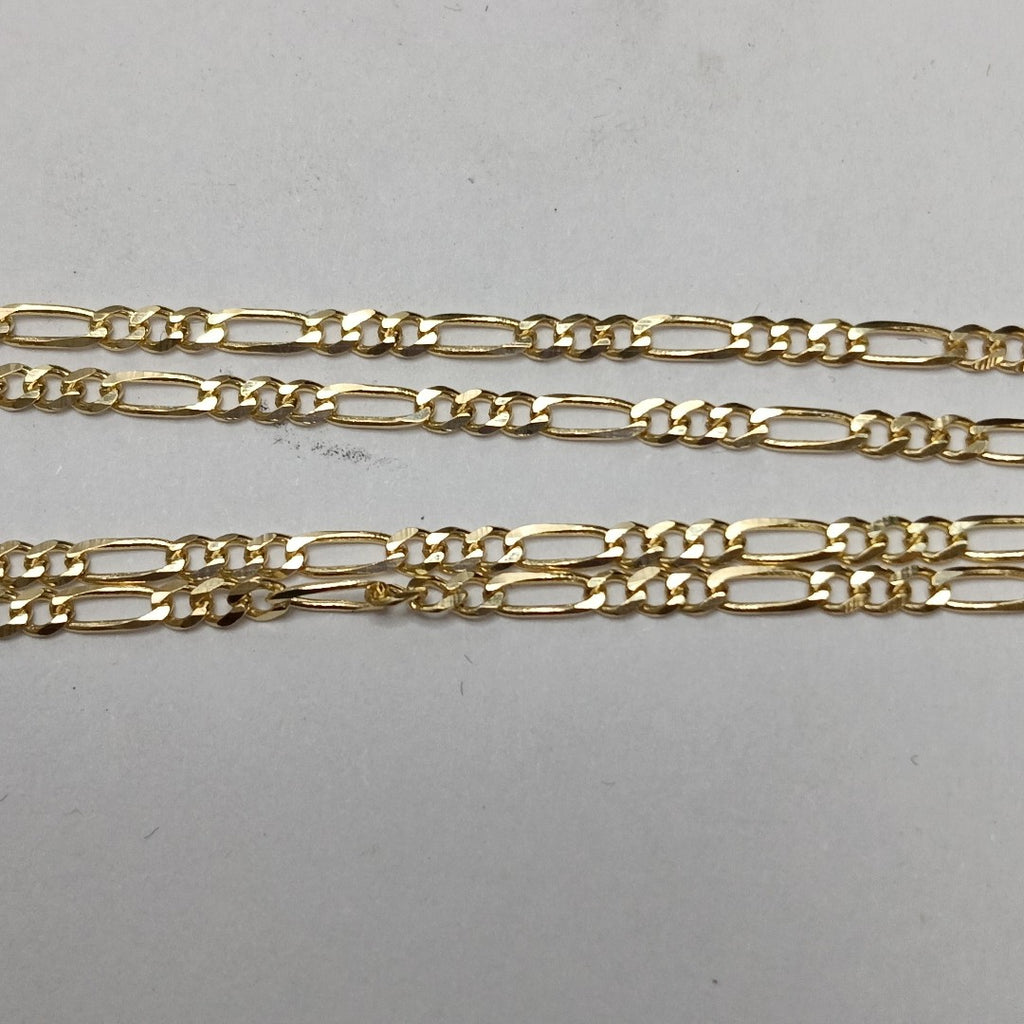 CADENAS TEJIDO 3X1 ORO 10K 50 CM 2.9 GR (NUEVO)