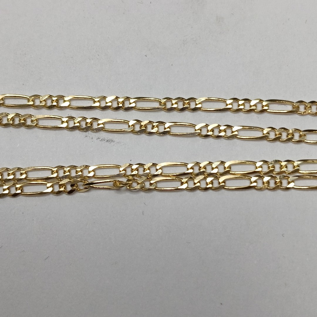 CADENAS TEJIDO 3X1 ORO 10K 50 CM 2.9 GR (NUEVO)