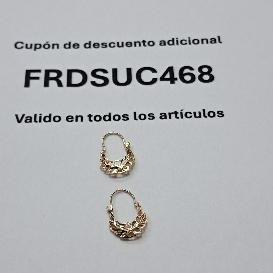 ARETES PAR ORO 10 K 0,90 GRMS (SEMINUEVO)