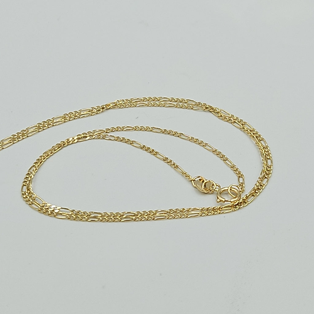 CADENAS TEJIDO 3X1 ORO 14K 55 CM 2.4 GR (NUEVO)