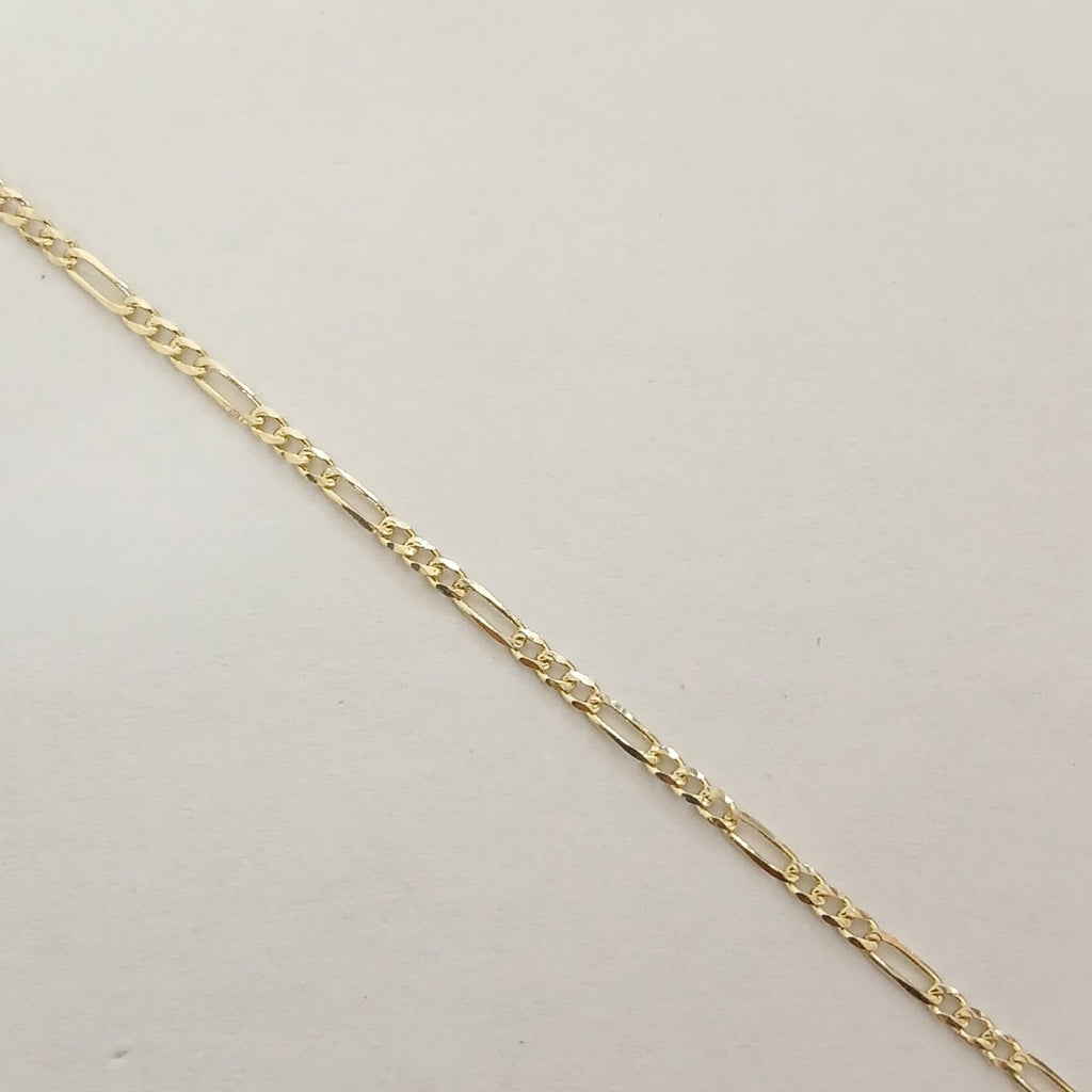 PULSERAS BARBADA ORO 14K 21 CM 1.7 GR (NUEVO)