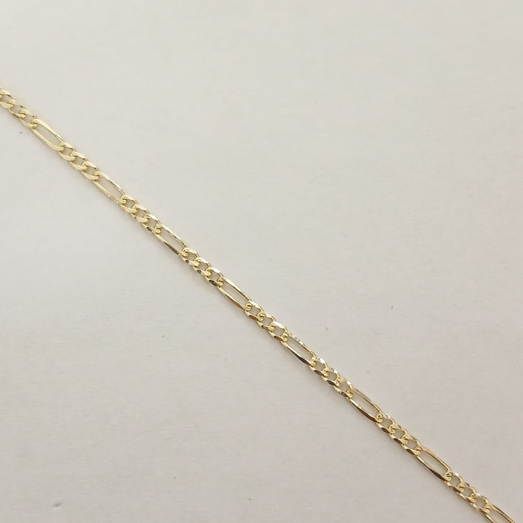 PULSERAS BARBADA ORO 14K 21 CM 1.7 GR (NUEVO)