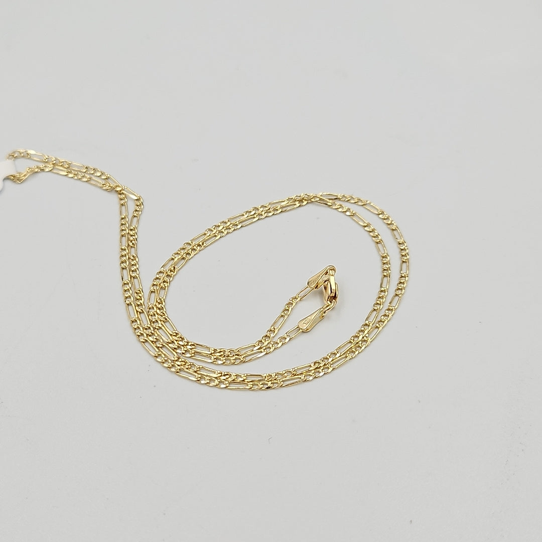 CADENAS TEJIDO 3X1 ORO 14K 55 CM 3.8 GR (NUEVO)