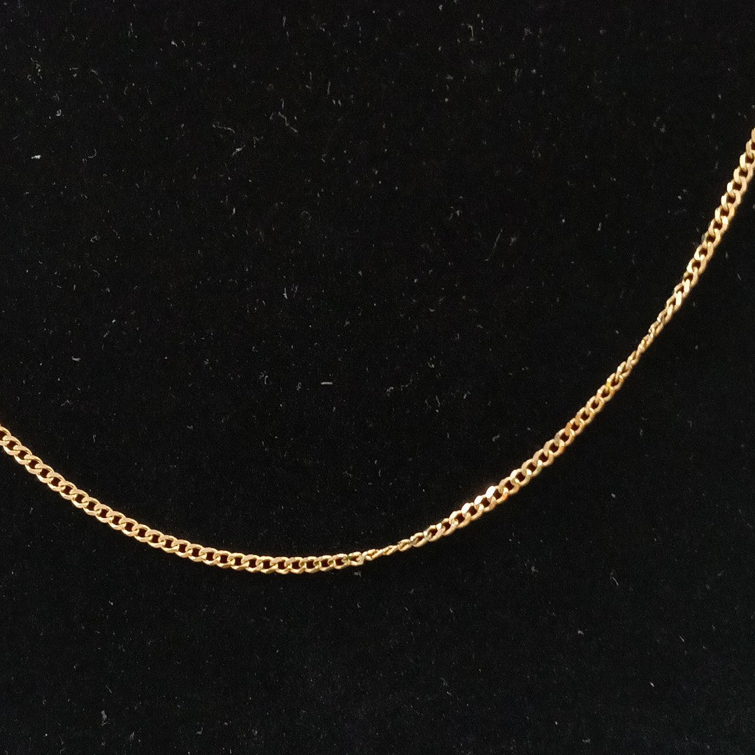 CADENAS TEJIDO BARBADA ORO 10K 55 CM 3.8 GR (NUEVO)