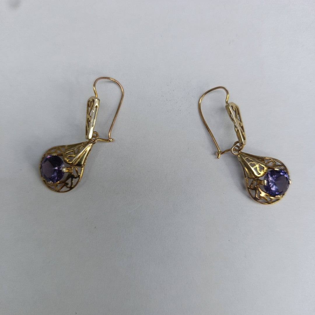 ARETES PAR ORO 8 K 4.6 GRMS (SEMINUEVO)