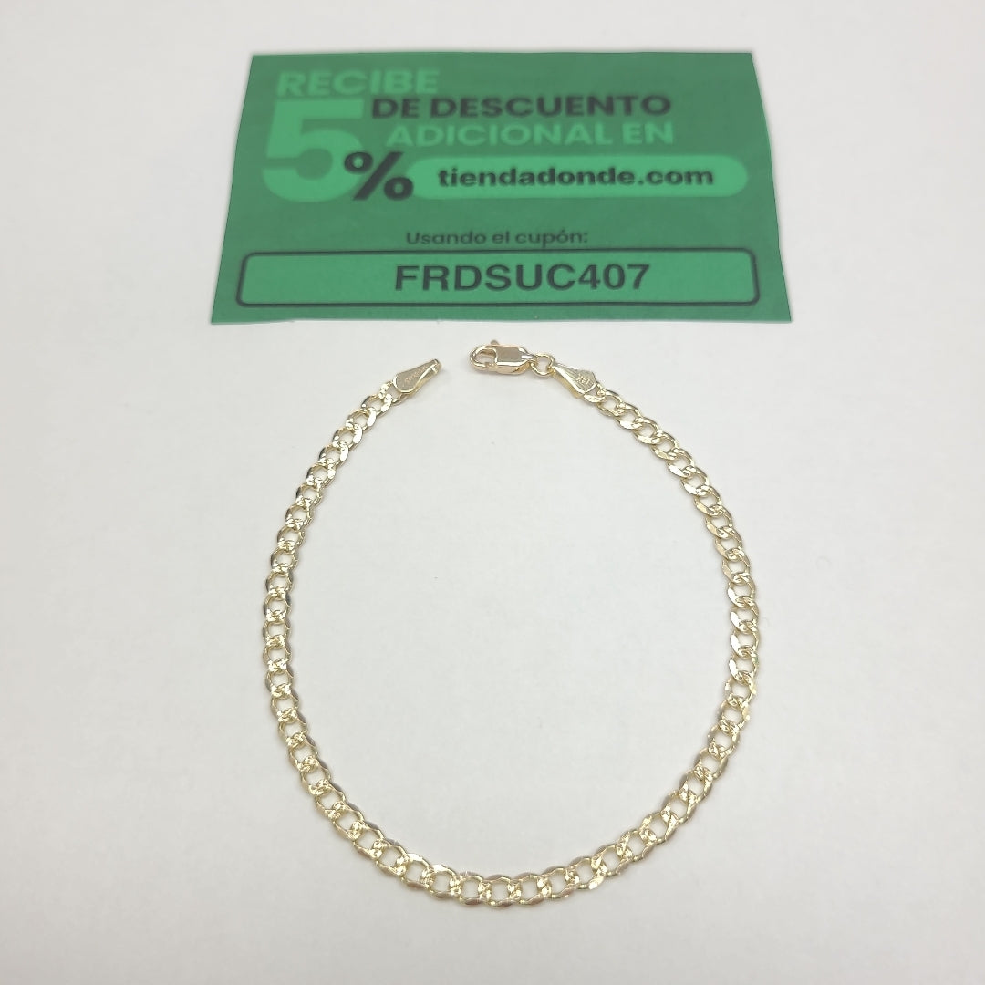 PULSERAS BARBADA ORO 14K 21 CM 5.3 GR (NUEVO)