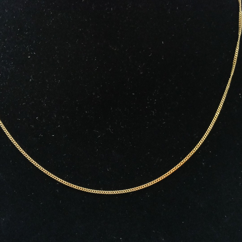 CADENAS TEJIDO BARBADA ORO 10K 50 CM 2.8 GR (NUEVO)