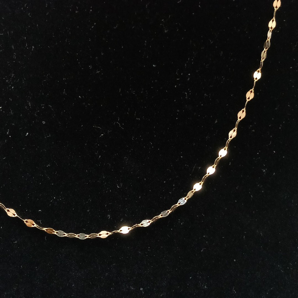 CADENAS TEJIDO ESPECIAL ORO 10K 50 CM 1 GR (NUEVO)