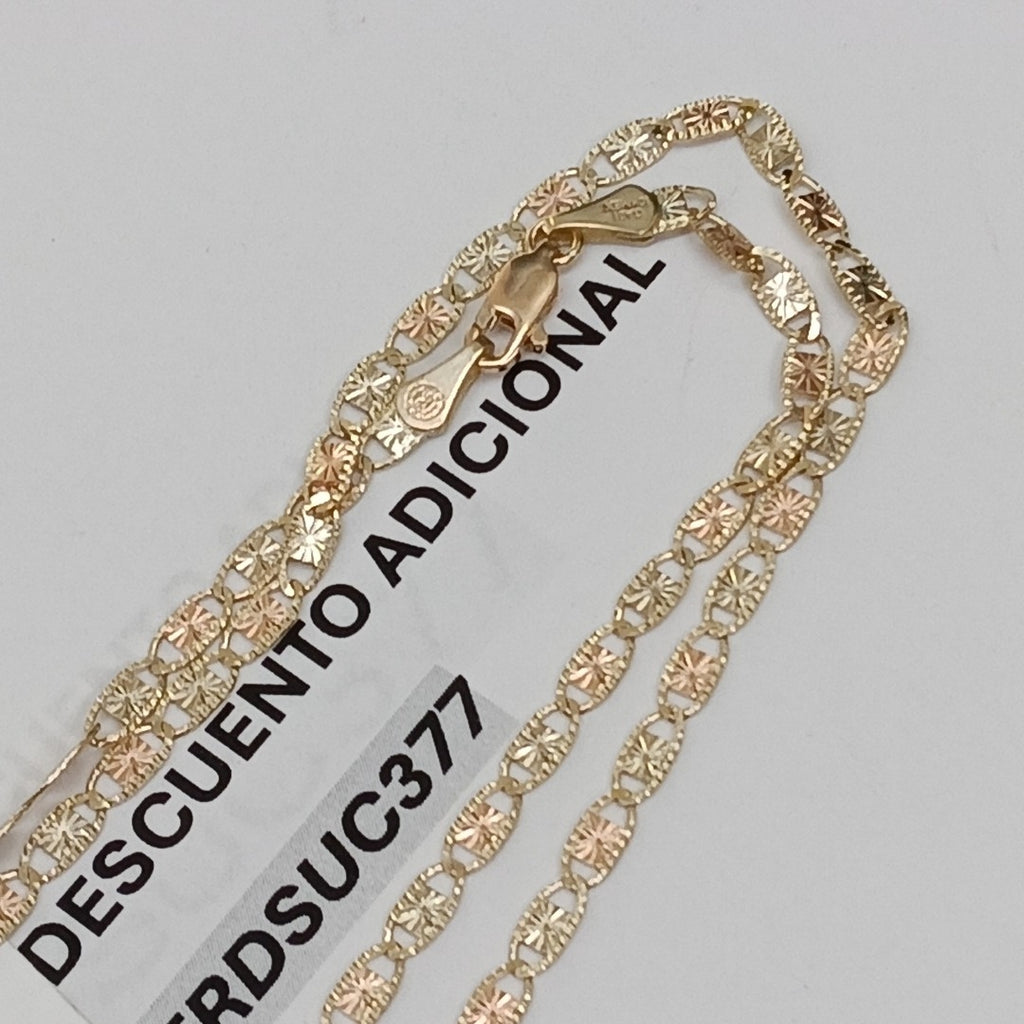 CADENAS TEJIDO GUCHI ORO 10K 55 CM 6.8 GR (NUEVO)