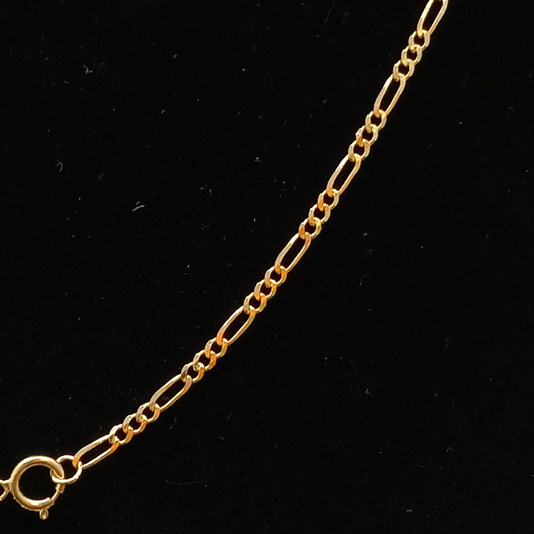 CADENAS TEJIDO 3X1 ORO 10K 55 CM 3.2 GR (NUEVO)