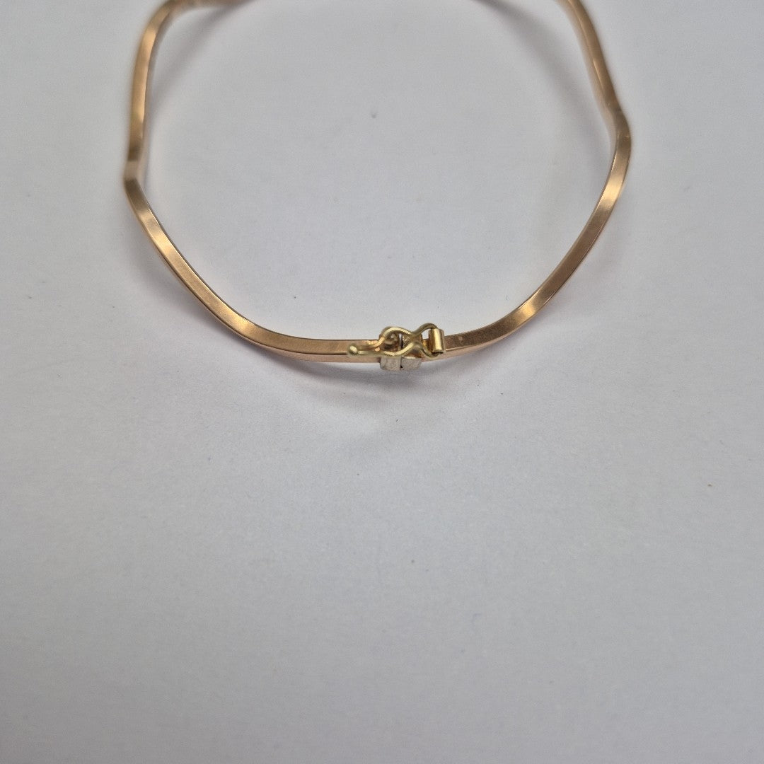 PULSERA RIGIDA ORO 14 K 3.4 GRMS (SEMINUEVO)