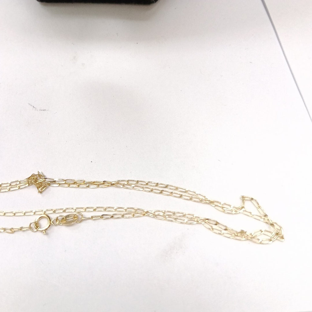 CADENAS TEJIDO ESLABONES ORO 10K 55 CM 1.9 GR (NUEVO)