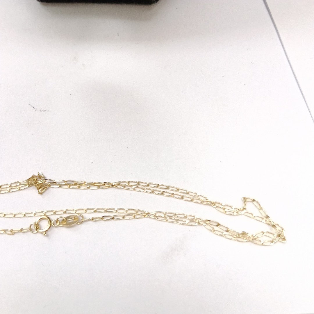 CADENAS TEJIDO ESLABONES ORO 10K 55 CM 1.9 GR (NUEVO)