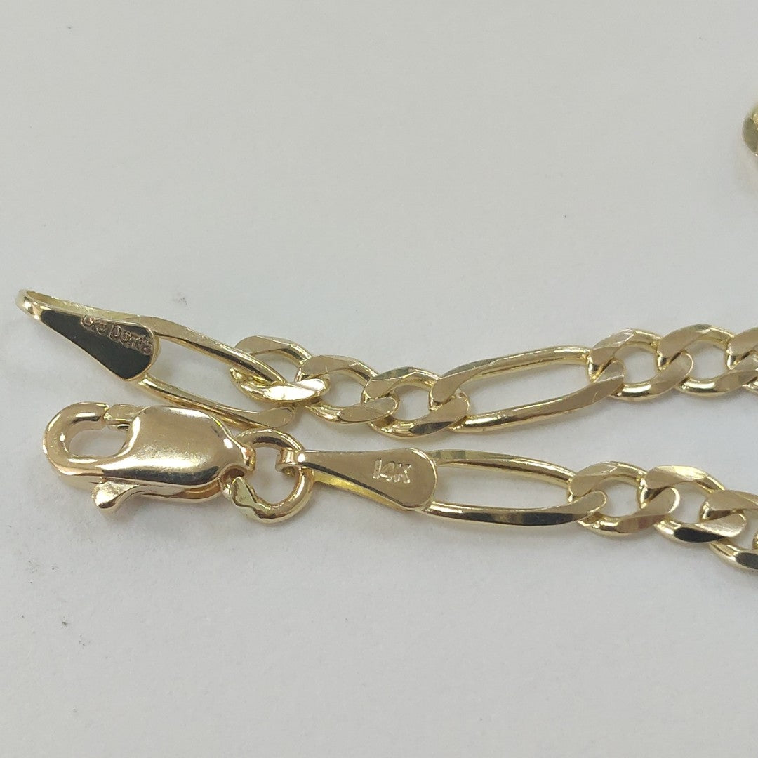 PULSERAS 3X1 ORO 14K 21 CM 3.3 GR (NUEVO)