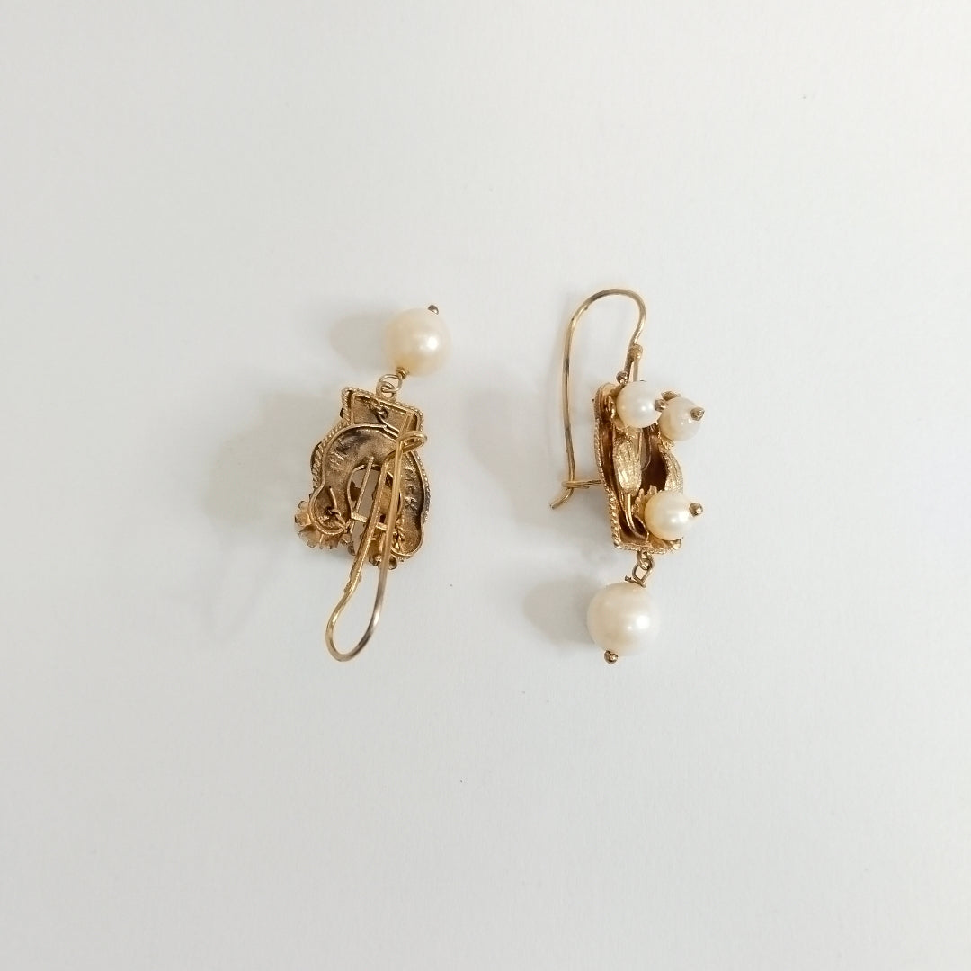 ARETES PAR ORO 8 K 4 GRMS (SEMINUEVO)