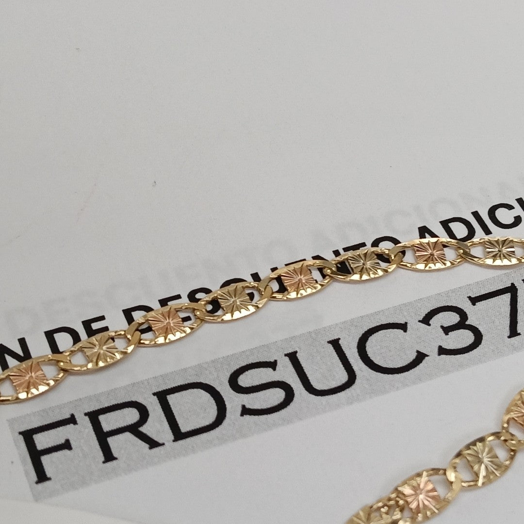 PULSERA TEJIDO GUCHI ORO 14K 18 CM 4.1 GR (NUEVO)