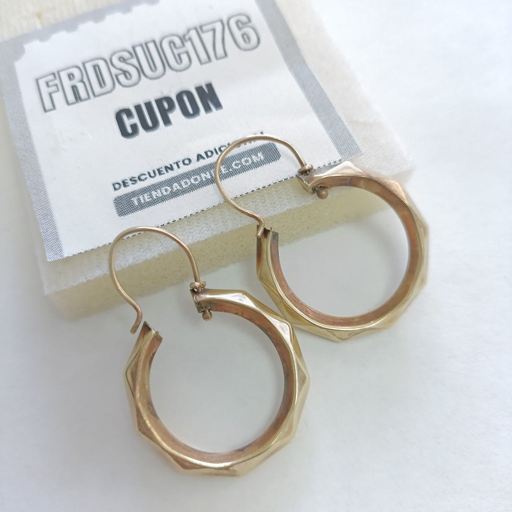 ARRACADAS PAR ORO 10 K 2.7 GRMS (SEMINUEVO)