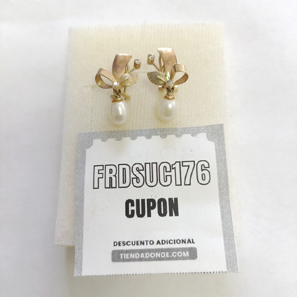 ARETES PAR ORO 10 K 4.1 GRMS (SEMINUEVO)