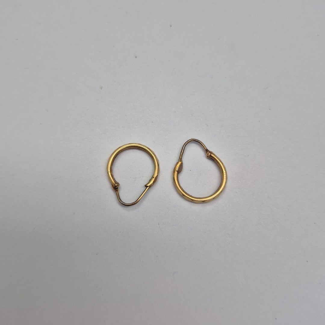 ARRACADAS PAR ORO 14 K 1 GRMS (SEMINUEVO)