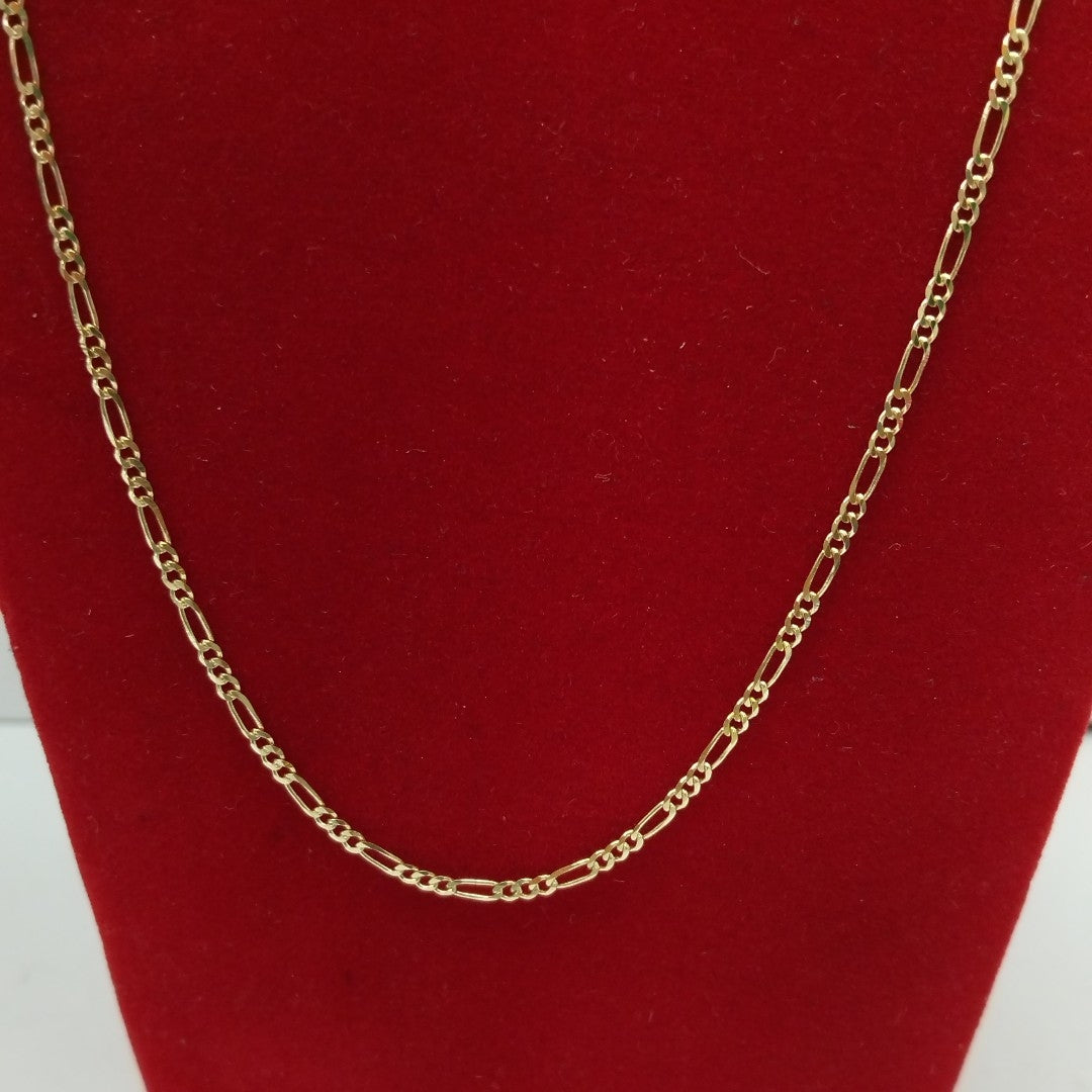 CADENAS TEJIDO 3X1 ORO 10K 50 CM 2.9 GR (NUEVO)