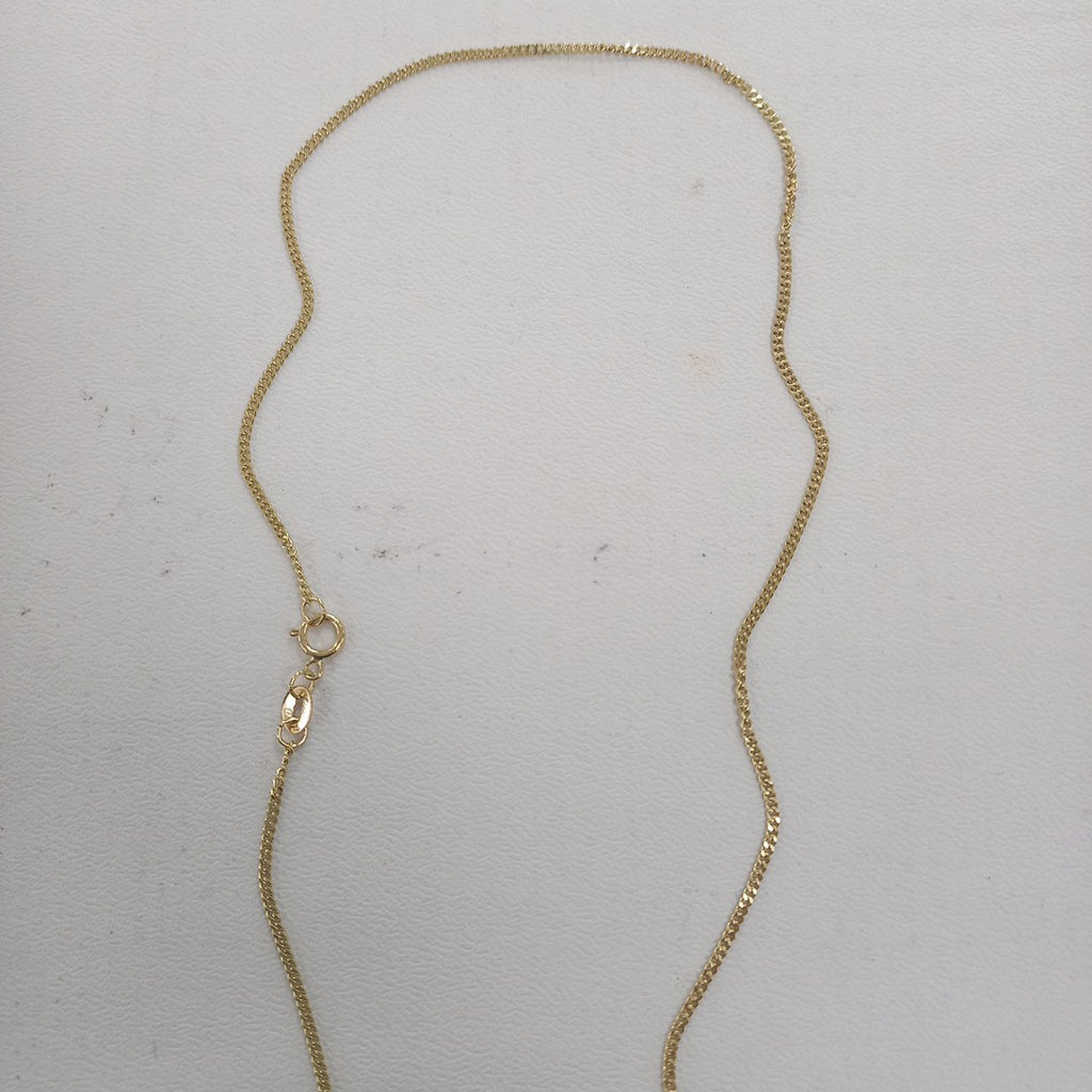 CADENAS TEJIDO BARBADA ORO 10K 50 CM 2.8 GR (NUEVO)