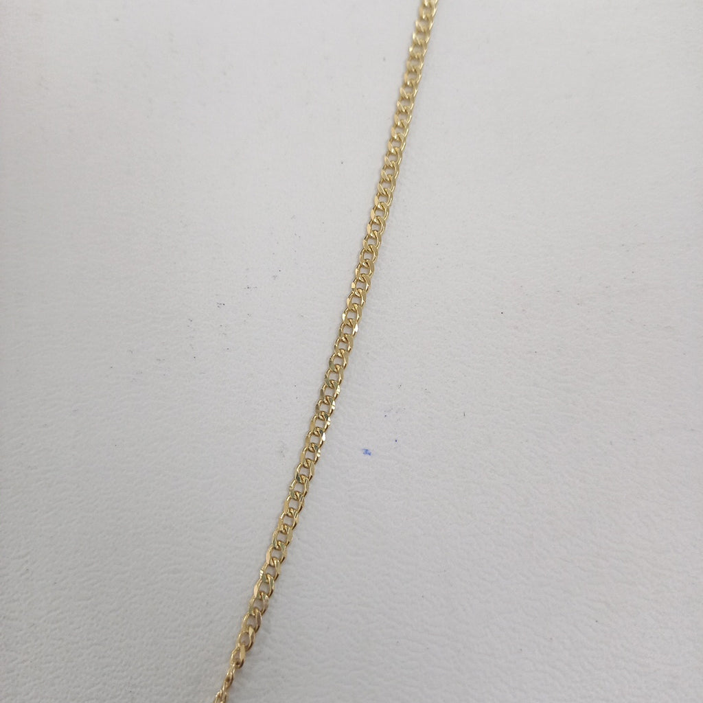 CADENAS TEJIDO BARBADA ORO 10K 60 CM 4.1 GR (NUEVO)