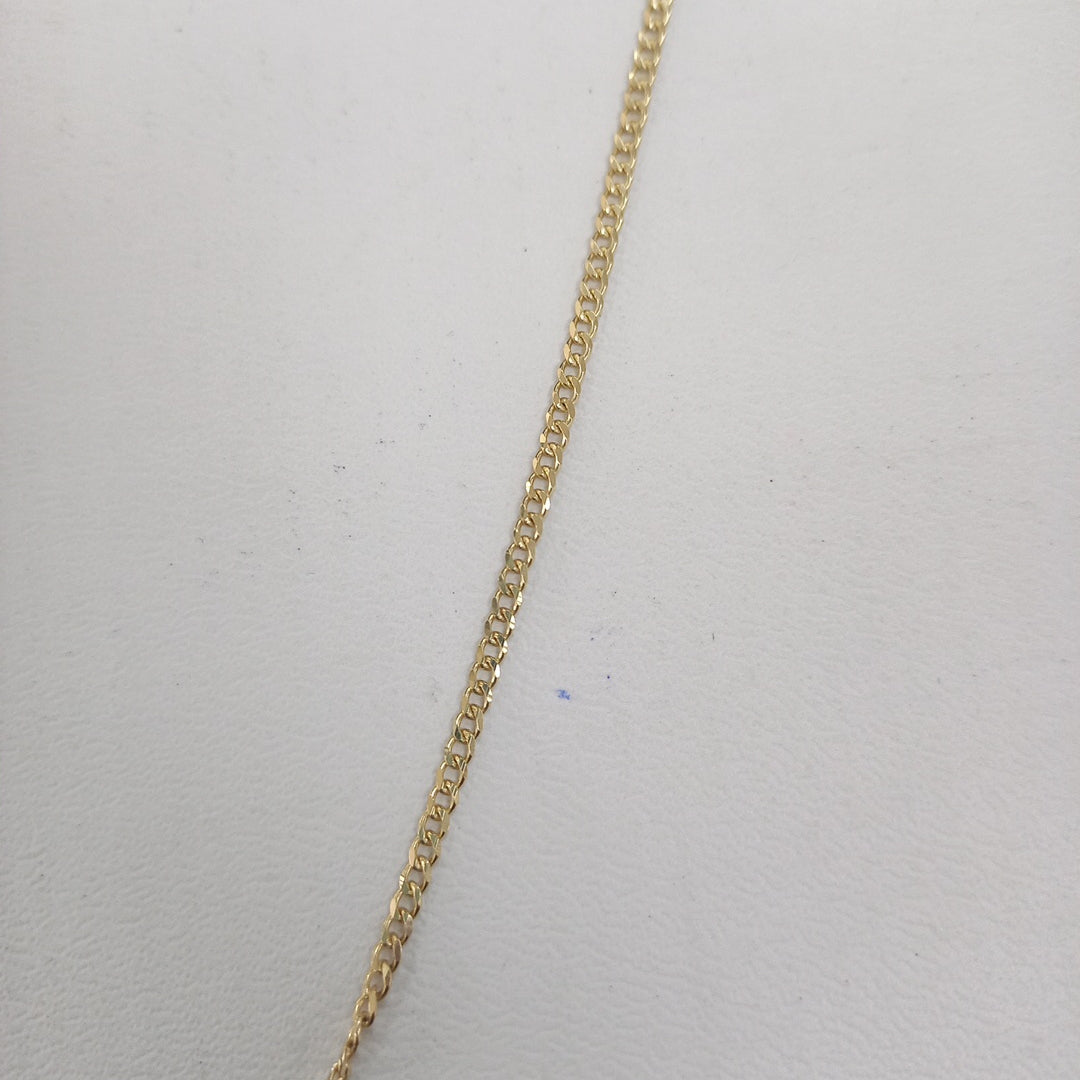 CADENAS TEJIDO BARBADA ORO 10K 60 CM 4.1 GR (NUEVO)