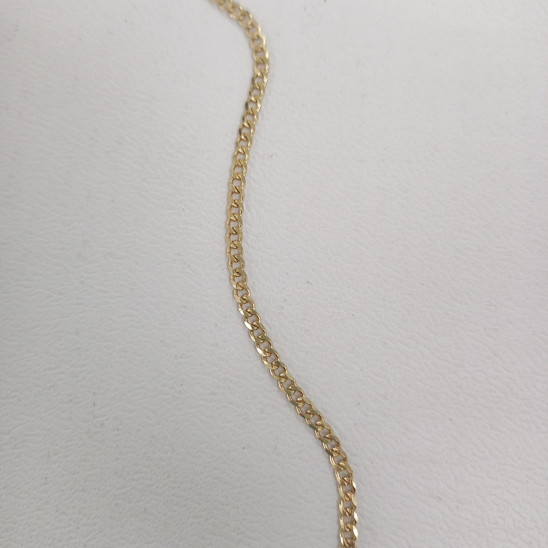 CADENAS TEJIDO BARBADA ORO 10K 55 CM 3.8 GR (NUEVO)