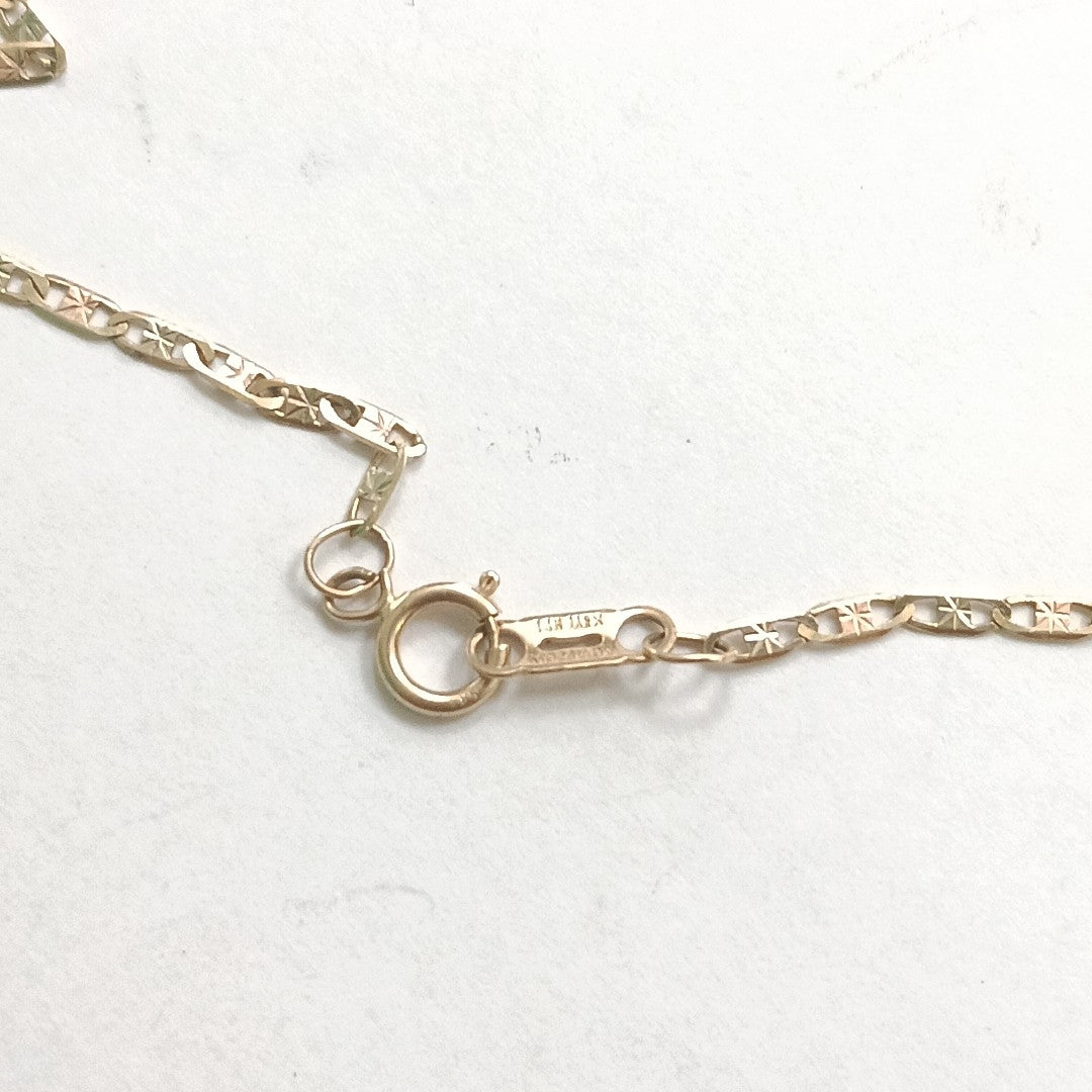 CADENA ORO, ORO COMBINADO 14 K 2.5 GRMS (SEMINUEVO)