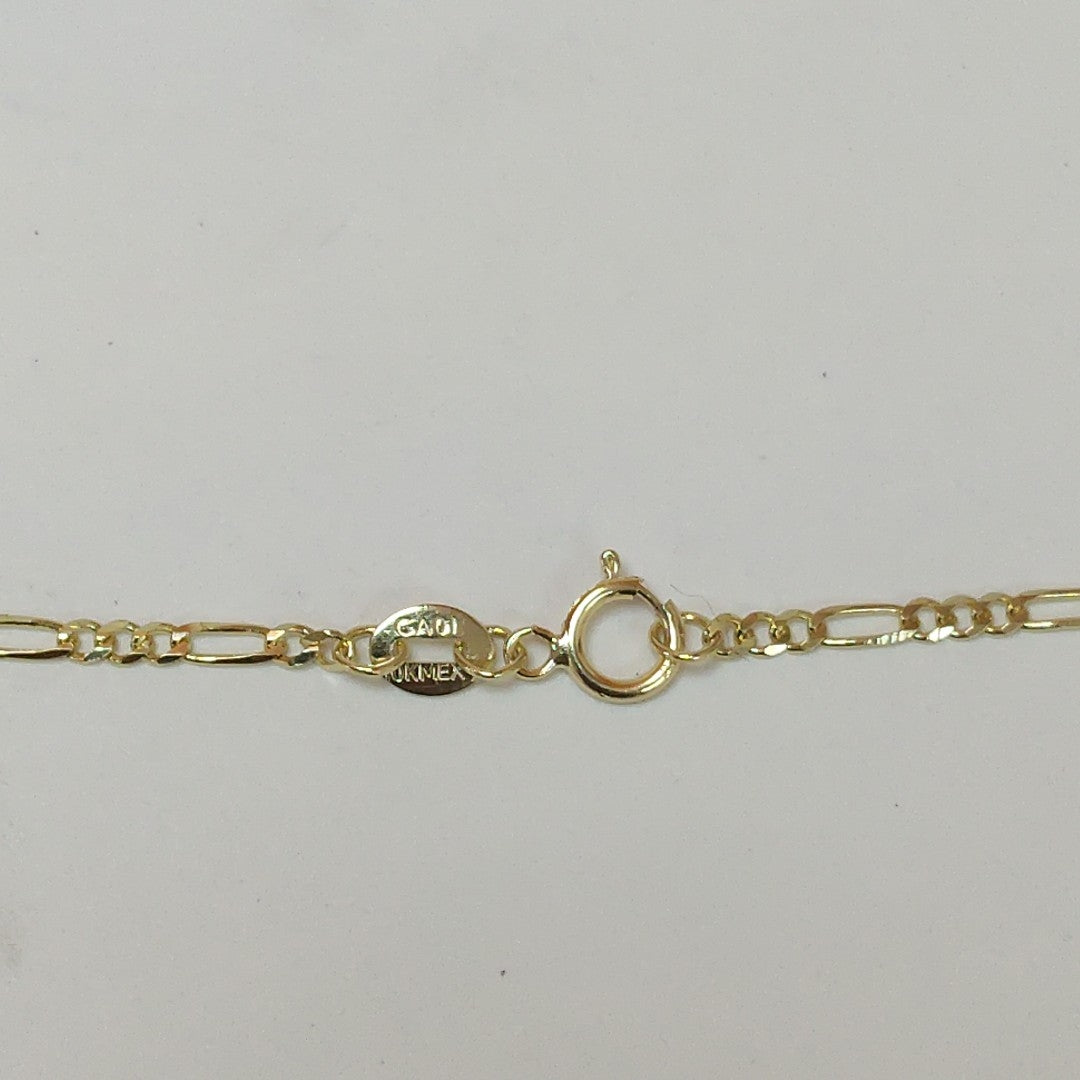 CADENAS TEJIDO 3X1 ORO 10K 55 CM 3.2 GR (NUEVO)