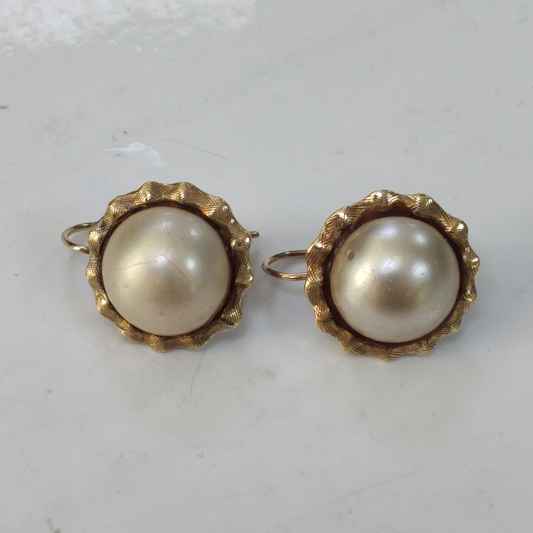 ARETES PAR ORO 10 K 9,20 GRMS (SEMINUEVO)
