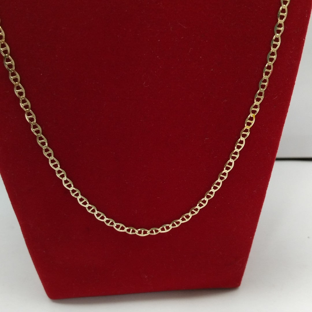 CADENAS TEJIDO GUCHI ORO 10K 60 CM 4.3 GR (NUEVO)