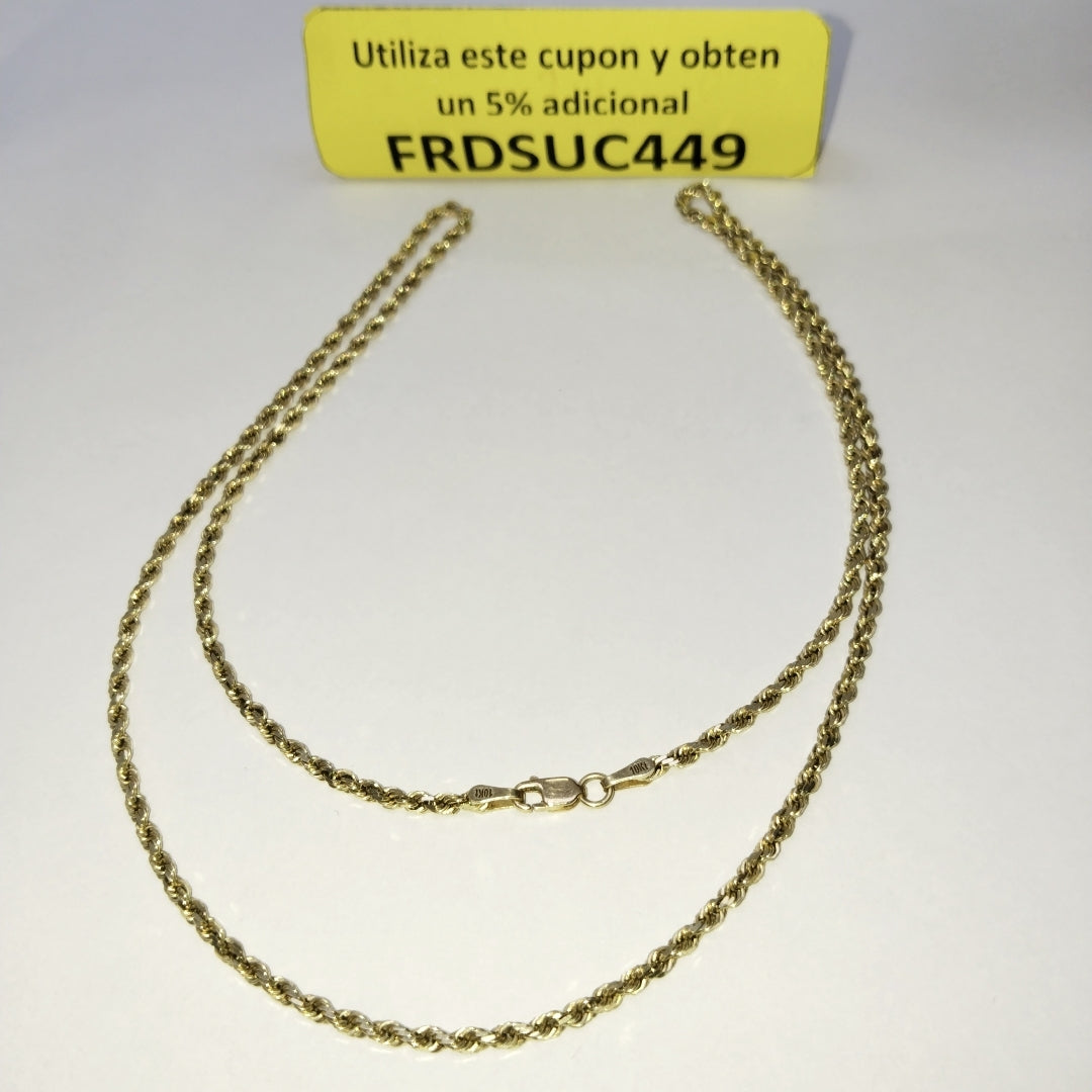CADENA ORO 10 K 10.5 GRMS (SEMINUEVO)